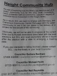 Height Community Hub Leaflet with councillor details 